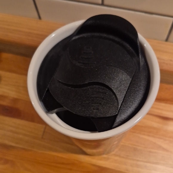 Plaid Reindeer Black Ceramic Mug - Picture 5 of 9